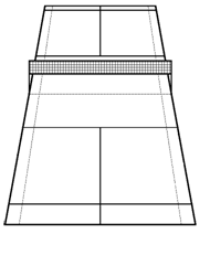 バドミントン コート 図