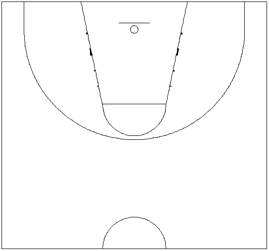 バスケットボール コート図 半面ver A Sport Hsbad
