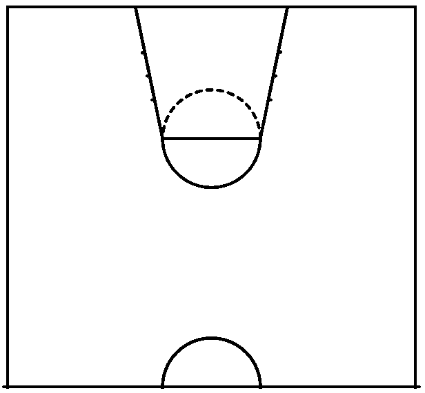 ミニバスケットボール コート図 半面ver A Sport Hsbad