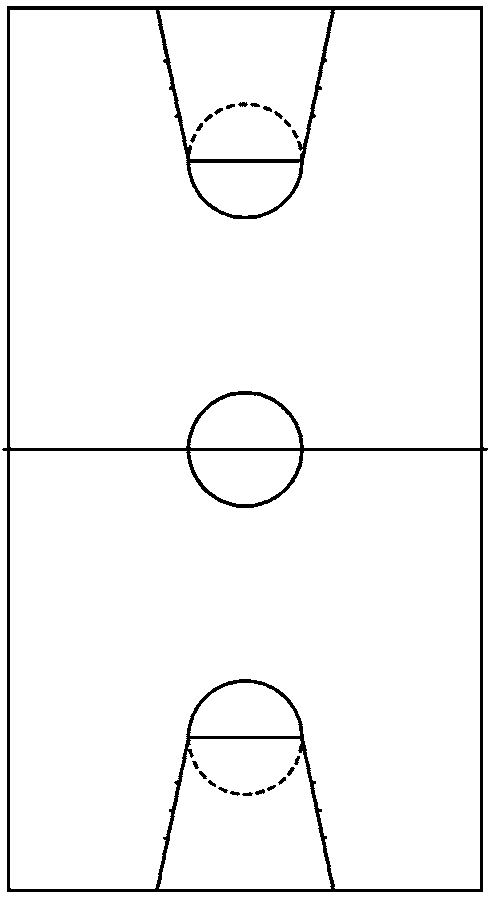 ミニバスケットボール コート図 一面ver A Sport Hsbad