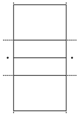 バレーボール コート 図